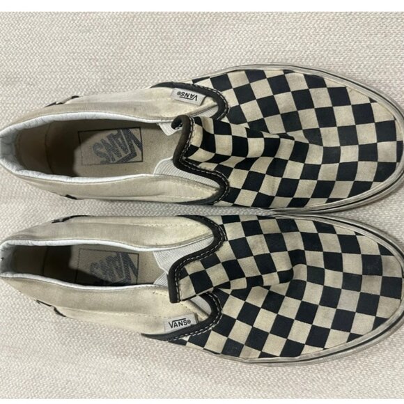 Vans Checkered Slip Ons Size 7.5 Womens - Picture 1 of 3